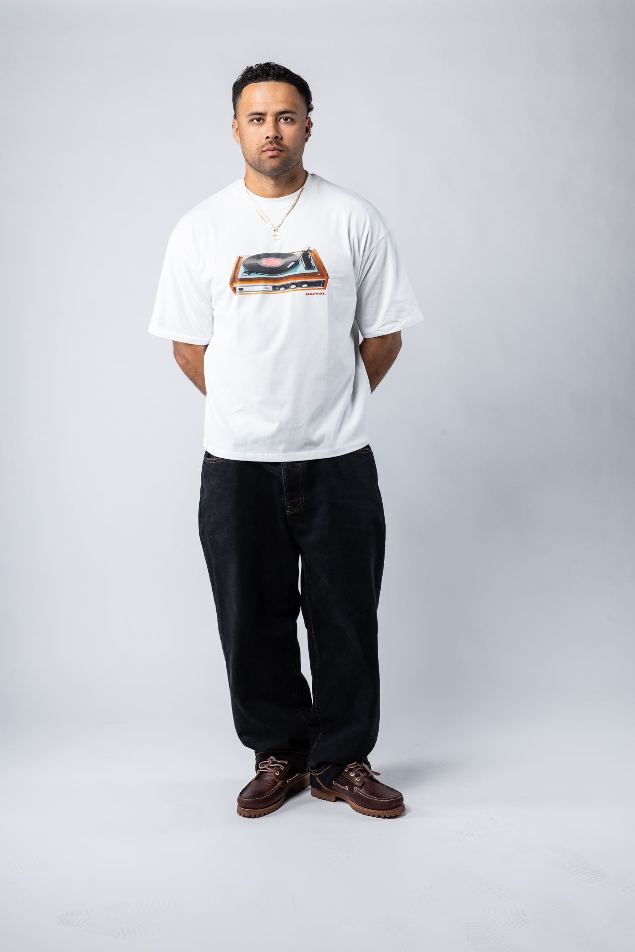 WHITE REWIND BOX TEE