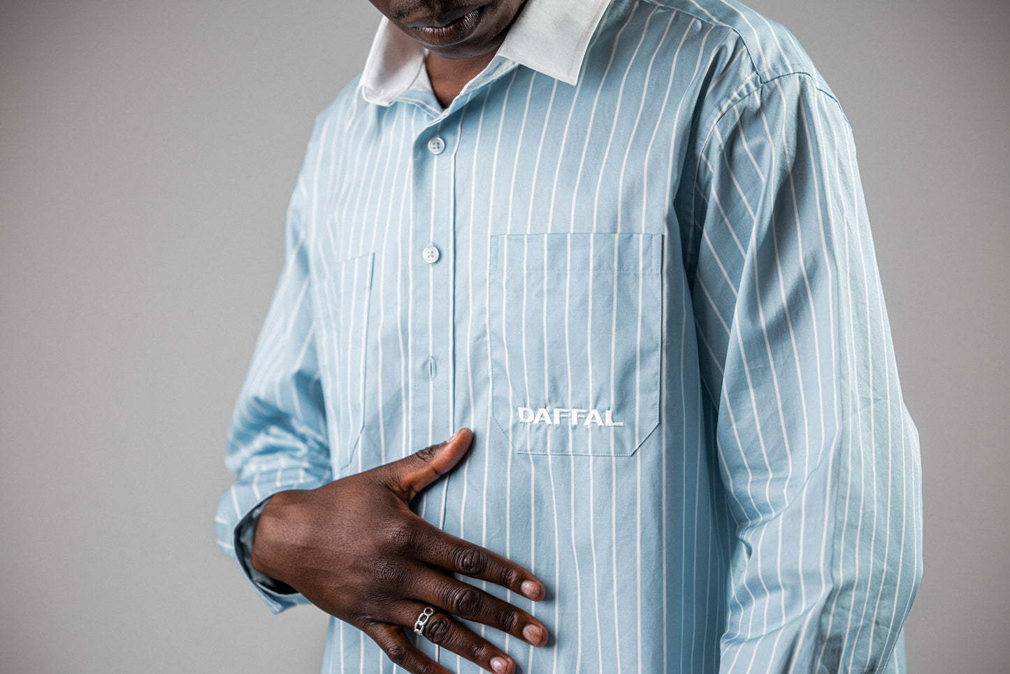 SKY BLUE DATE NIGHT SHIRT