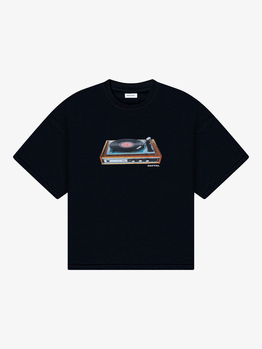 REWIND BOX TEE - BLACK